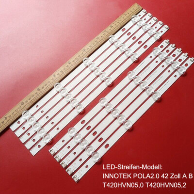10× LED-Streifen für INNOTEK POLA2.0 42'' 42LN5300-UB 42LN5400 42LN5750 42LN5700