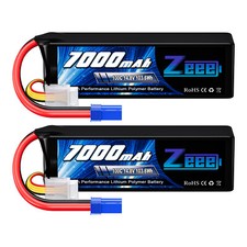 2x Zeee 14.8V 100C 7000mAh 4S Lipo Battery EC...