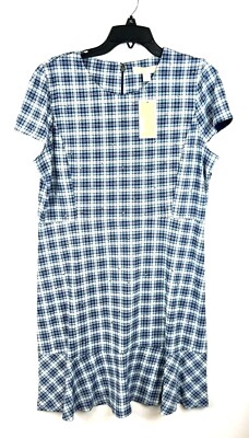 Michael Kors Women s Blue Short Sleeve Dress Size XL