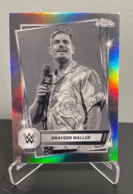 Grayson Waller 2025 Topps Chrome WWE #13 Sepia Refractor
