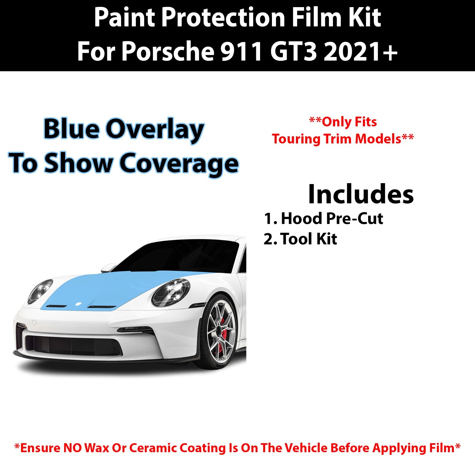 Porsche 911 GT3 2021-2025 Paint protection films Set