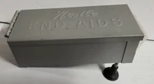 VINTAGE BEAUTY SHOP METAL NESTLE END-AIDS PERM PAPER DISPENSER With Feet