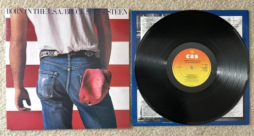 Bruce Springsteen Born In The USA LP. First Uk Press With Inner And Lyric Sheet