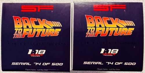 Back To The Future, Michael J Fox - Christopher Lloyd Figurines, by SF, 1/18. - Picture 12 of 20