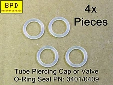 4x Archer QB78 QB79 TH78 Tube Piercing Cap or Valve O-Ring Seal PN: 0409 / 3401