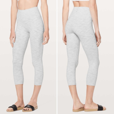 Lululemon Wunder Under Crop Hi-Rise 21'' in Wee Are From Space Nimbus Battleship