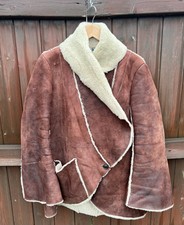 Rate Vintage Alexander Mcqueen Unisex Leather/sheepskin Jacket Chest 40-42”