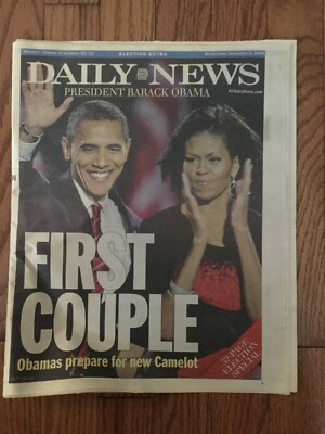 Daily News November 5 2008  First Couple  Obama Free Shipping