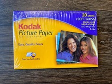 Kodak Picture Paper - Soft Gloss - 20 Sheets - 4 x6 - For Ink Jet Printers