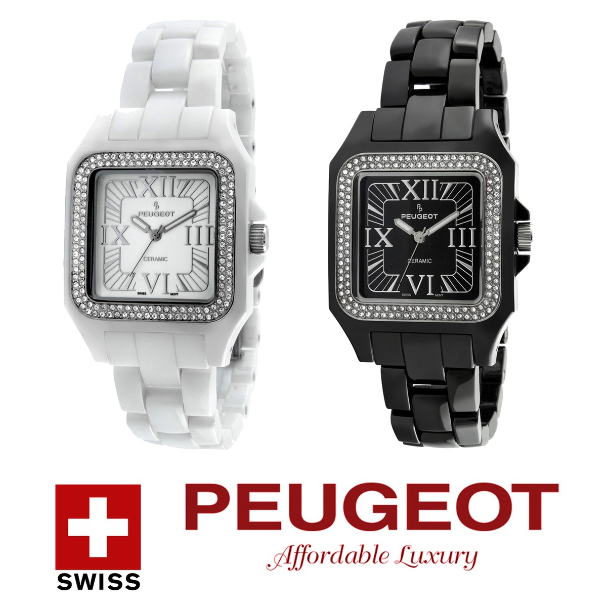 Peugeot Black Ladies Swiss Watch, new in box Peugeot women main image 3