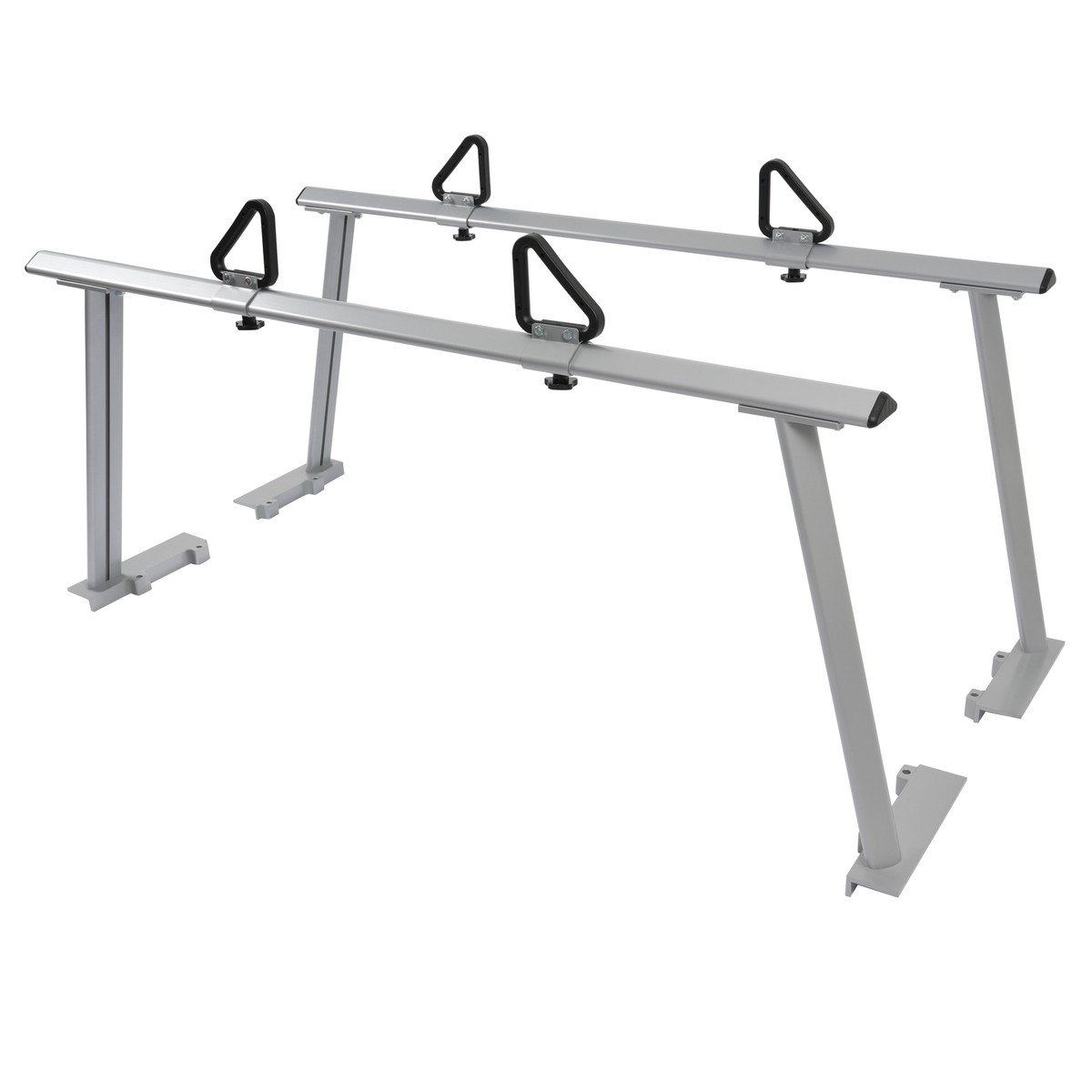 Mescukay Adjustable Truck Ladder Rack For Pickup, 1000 Lbs Capacity Steel Bed Rack No Drill Universal Roof Rack Kayak Lumber Ladder Tent Cargo Carrier Ful