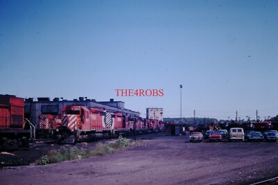 Original 1977 CP Rail St Luc Shop Yard Building Slide #1437