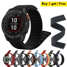 Hook Loop 22mm 26mm Nylon Strap For Garmin Fenix 7 7X 6X Pro 5X/Epix Pro Enduro