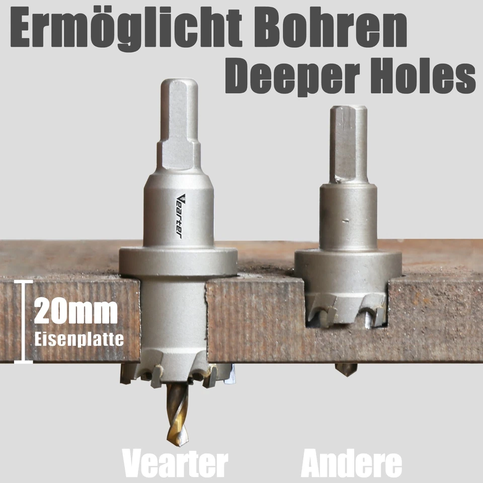13-270mm Kronenbohrer Edelstahl TCT Hartmetall Lochsäge Bohrkrone - Bild 4 von 4