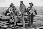 Civil War Photo ,  Confederate Prisoners Of War - Gettysburg