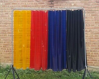 3 tinted transparent vinyl Welding curtain 8/'x15/' 14mil flame retardant 250°F