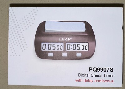 *LEAP PQ9907S Digital Seesaw Chess Timer With Delay