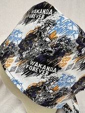 Men/Women Surgical Scrub Cap Lined Comic Panther 100 Cotton