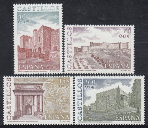 Spain 3785/88 2001 Castles MNH - Picture 1 of 1