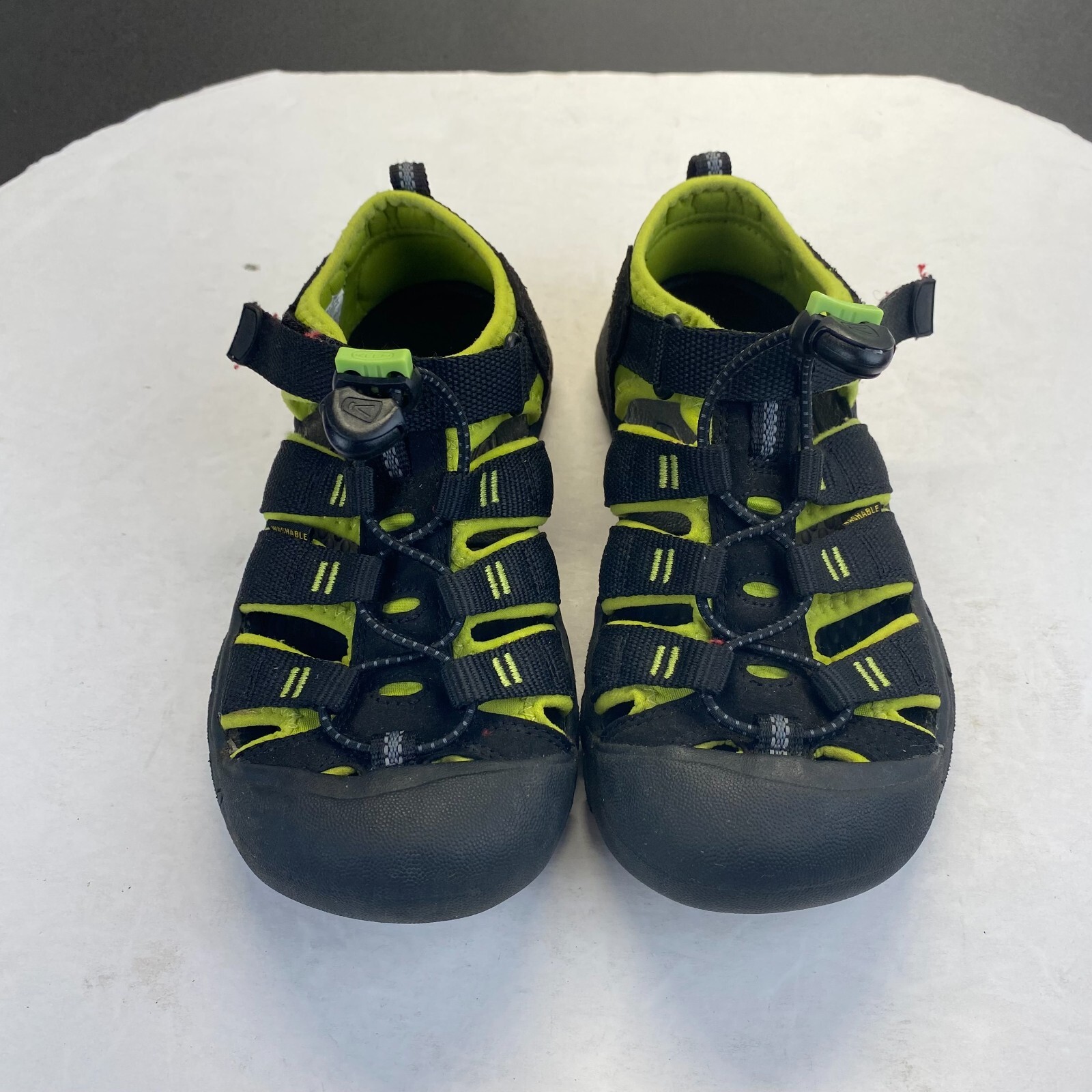 Keen Big Sandali Bambini Scarpe Acqua Taglia 2 Nero Verde Lavabili Calzature Casual