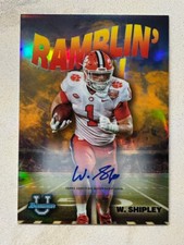 WILL SHIPLEY 2022 Bowman University Chrome Ramblin' Man ORANGE Ref Auto # 20/25