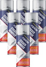 6 x 250ml Sticker Gum Goo Remover Spray Can Label Tags Strong Adhesive Residue