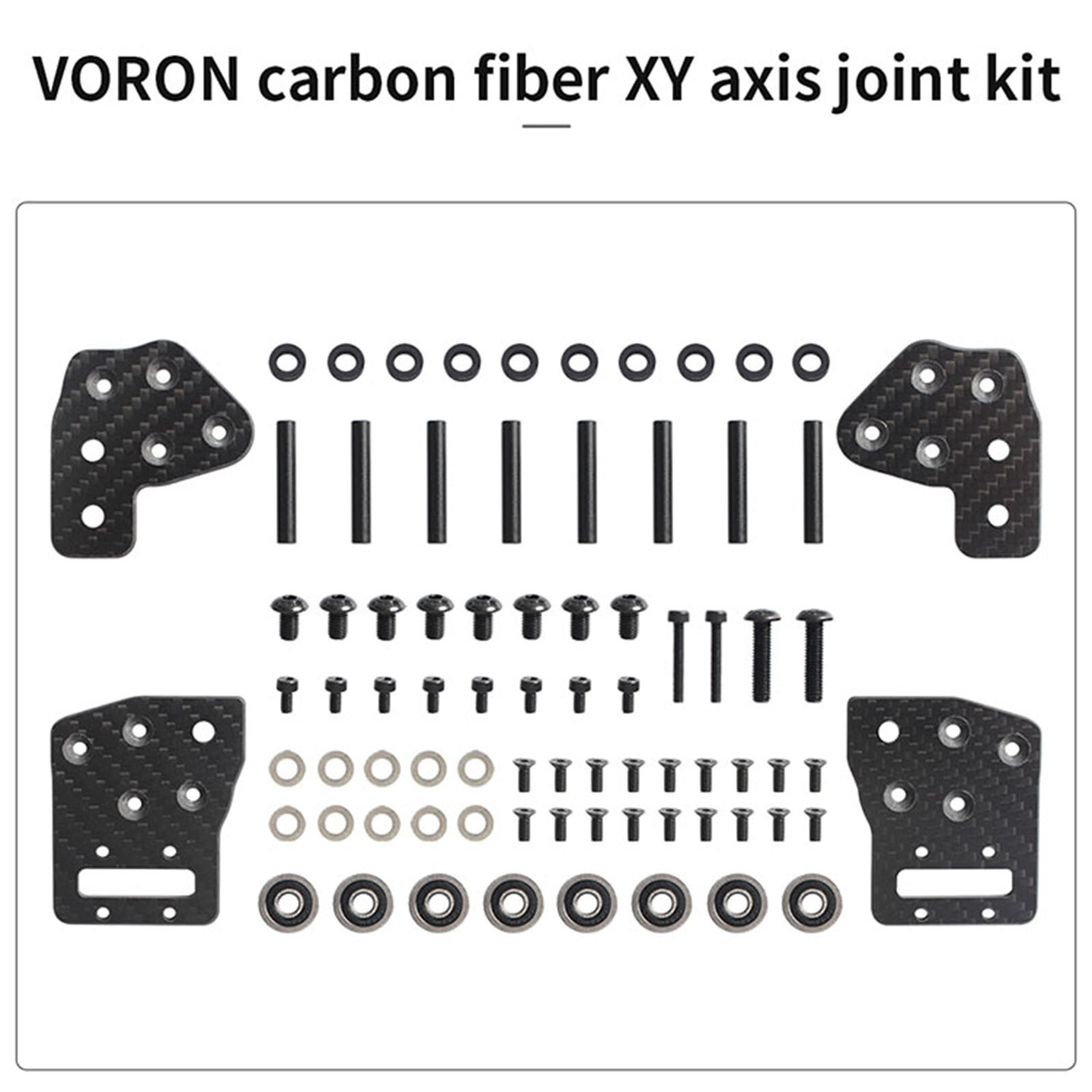 CNC Carbon Fiber XY Joint Set Accessories for Voron 2.4 Trident 3D Printers