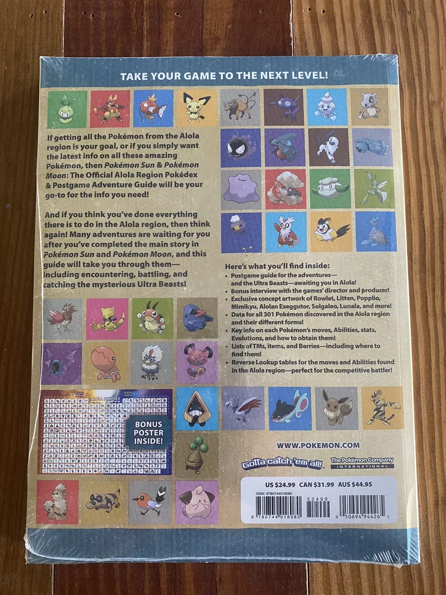 Pokemon Sun and Pokemon Moon: The Official Alola Region Pokedex & Postgame  Adventure Guide: Buy Pokemon Sun and Pokemon Moon: The Official Alola  Region Pokedex & Postgame Adventure Guide by Pokemon Company