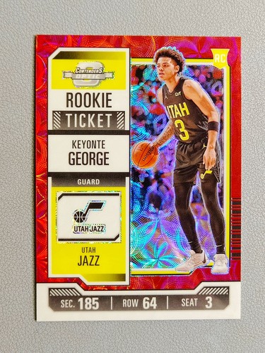 2023-24 Contenders Optic Keyonte George Red International Prizm Rookie RC #5