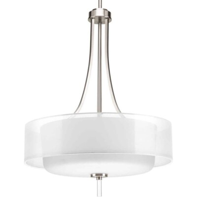 Invite Collection 4-Light Brushed Nickel Foyer Pendant by Progress Lighting