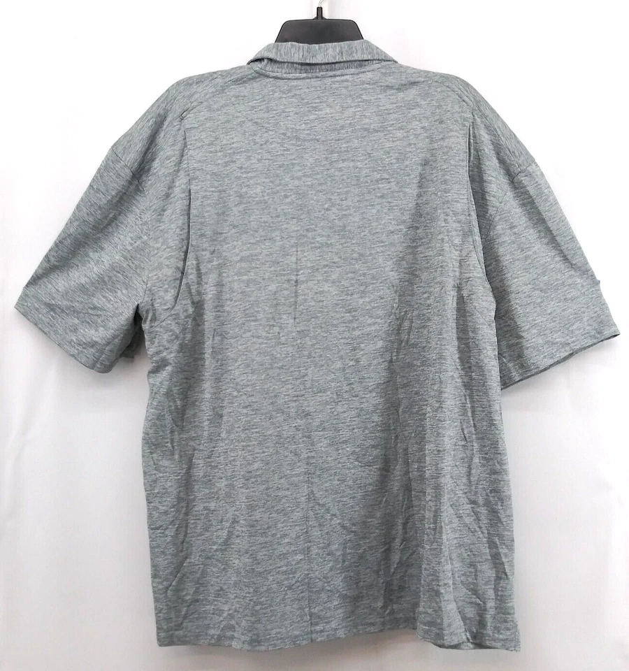 Camisa Polo Reel Legends Para Hombre XXL Gris Manga Corta Cuello Transpirable Foto 2 de 4