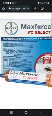 maxforce fc select roach bait gel