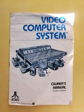 Atari CX2600A 2600 4 Switch Original Owner's Manual 1980 Red Text