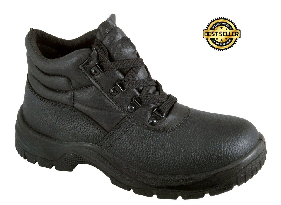 Chukka Safety Work Boots Shoes Leather Steel Toe Cap & Midsole Size 3-13 Mens - Image 1 of 4