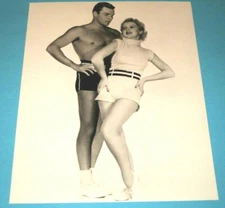 BUSTER CRABBE & IDA LUPINO / SEARCH FOR BEAUTY 1934 /  8 x 10  B&W  PHOTO