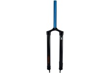 eXotic Rigid Carbon Fork 44.5cm BLUE STEERER Mountain Bike PM Disc, 26 in Wheel