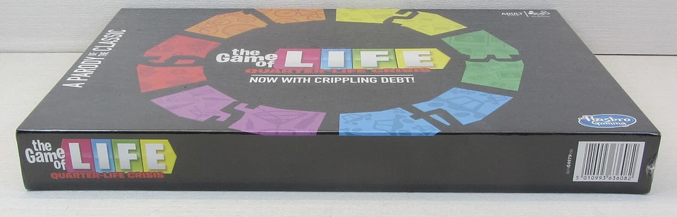 The Game of Life Quarter Life Crisis Board Game Hasbro Parody Adult NEW Sealed - Image 2 of 3