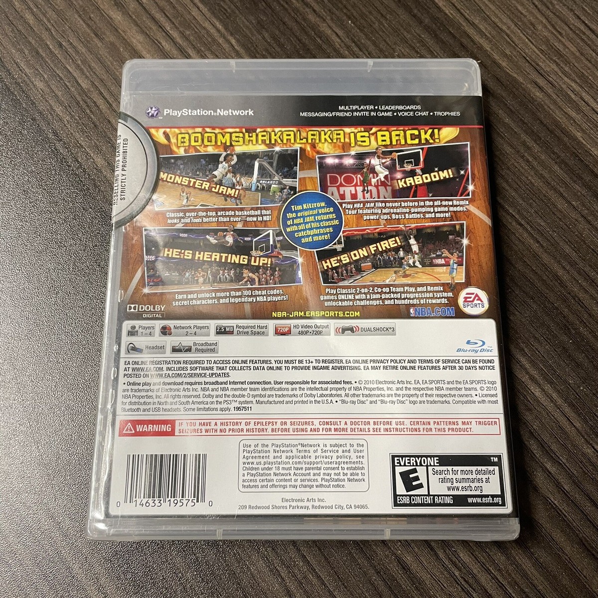 NBA Jam PlayStation 3 PS3 Brand New + Factory Sealed -- EA