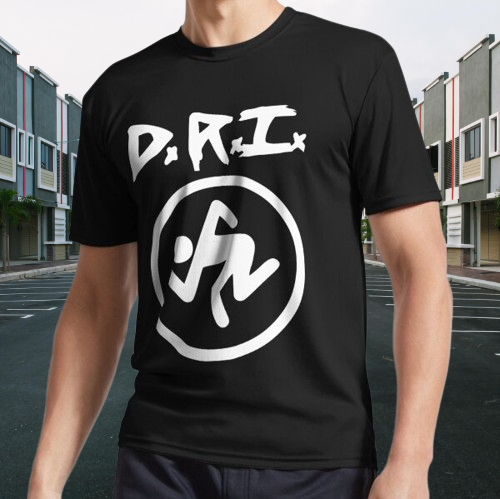 DRI Dirty Rotten Imbeciles Rock Band Ame Logo Active T-Shirt Funny Size ...