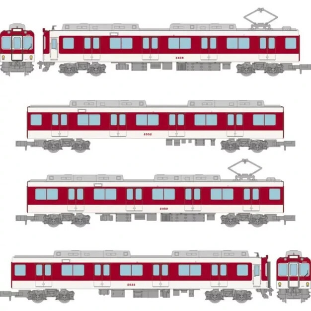 Tetsudou Collection Kinki JAPAN Railway 2430 Series 4Car Set JAPAN