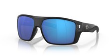 Costa Del Mar Diego Unisex Sunglass Black/Polarized Blue Mirror 580G GLASS 62 mm