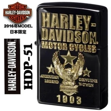 ZIPPO+HARLEY-DAVIDSON : Cigarette Oil Lighter : JAPAN LIMITED EDITION : HDP-51