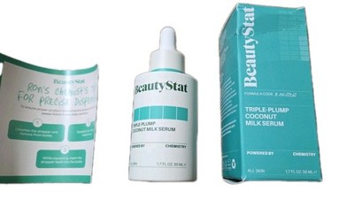 NIB BeautyStat Triple Plump Coconut Milk Serum 1.7 fl oz FULL SIZE MSRP $42