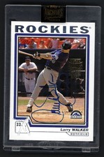 2021 Topps Archives Signature Series Larry Walker 1/1 Auto Rockies Expos 2004