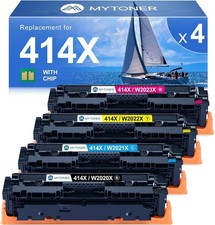414X Toner Cartridges 4 Pack For HP 414X 414A MFP M479fdw M454dw  Compatible