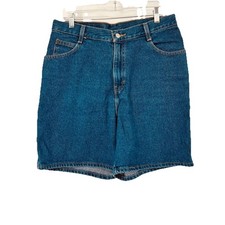 VTG Gitano Womens 14 Blue Jean High-Rise Mom Shorts Retro Grunge Hippie Festival