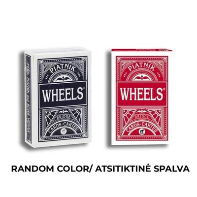 PIATNIK Wheels Bridge Jeu De Cartes 55 Feuilles Rouge/Bleu Autriche - Photo 1/4