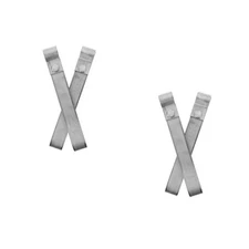  2 Pcs Lighting Rod Brackets Conductive Grounding Clamps Roof Riser