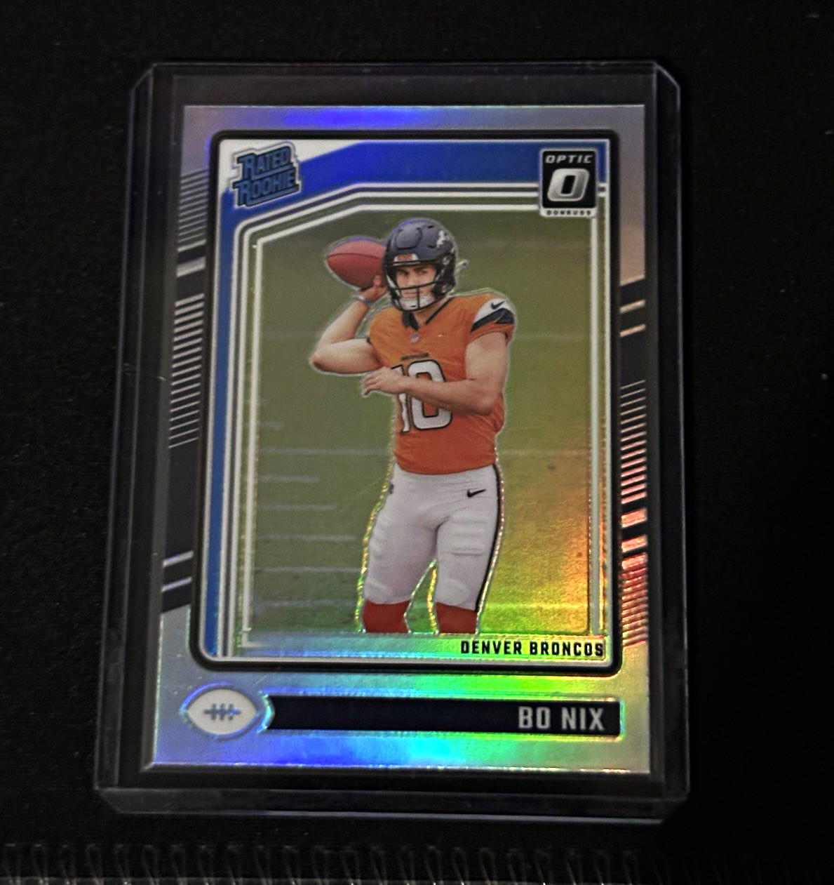 Bo Nix Panini Donruss Optic #209 Holo