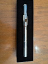 Powell Sterling Silver Handcut Headjoint with 14K gold riser, crown, and wings